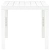vidaXL Садовий стіл з 2 лавками Білий Пластик
