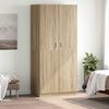 800633 vidaXL Wardrobe Sonoma Oak 90x52x200 cm Chipboard