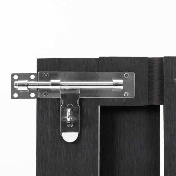 vidaXL Садові ворота Сірий 100x80 см ДПК