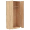 800633 vidaXL Wardrobe Sonoma Oak 90x52x200 cm Chipboard