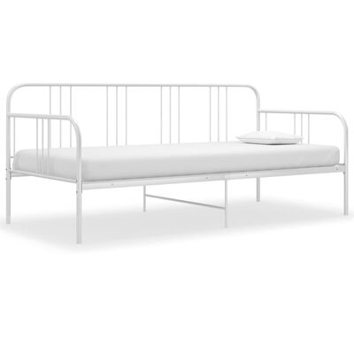 vidaXL Каркас дивана-ліжка Білий 90х200 см Метал