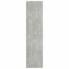 800229 vidaXL Wardrobe Concrete Grey 100x50x200 cm Chipboard