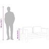 vidaXL Садовий диван з подушкою 140 см Кремово-білий Масив акації