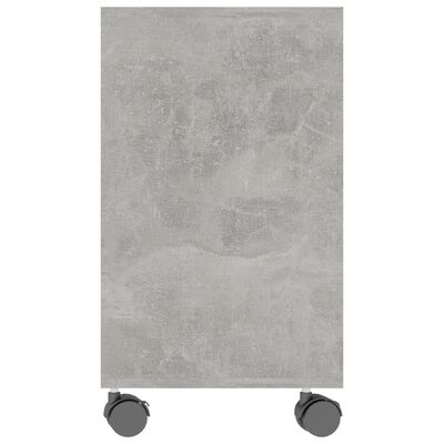 vidaXL Приставний столик Сірий бетон 70x35x55 см Деревні пластики