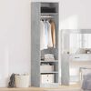 800238 vidaXL Wardrobe Concrete Grey 50x50x200 cm Chipboard