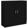 vidaXL Книжкова шафа Чорний 82,5x30,5x80 см ДСП