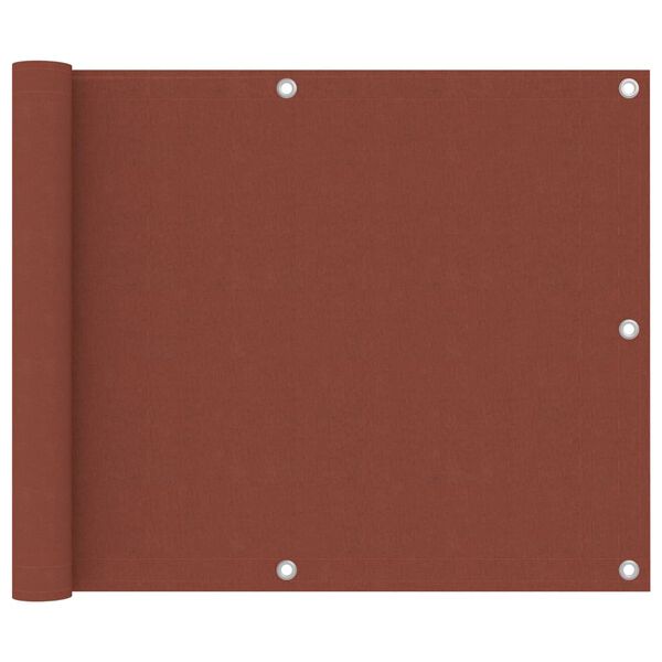 vidaXL Балконна Ширма Теракотовий 75x300 см Тканина Оксфорд