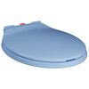 145823 vidaXL Soft-Close Toilet Seat Quick Release Blue Oval