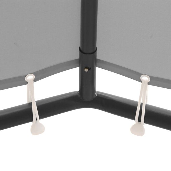 vidaXL Альтанка Антрацит 4 х 4 м