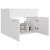 804647 vidaXL Sink Cabinet White 60x38,5x46 cm Chipboard