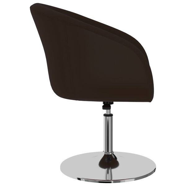 vidaXL Обідні стільці 2 шт Коричневий Штучна шкіра