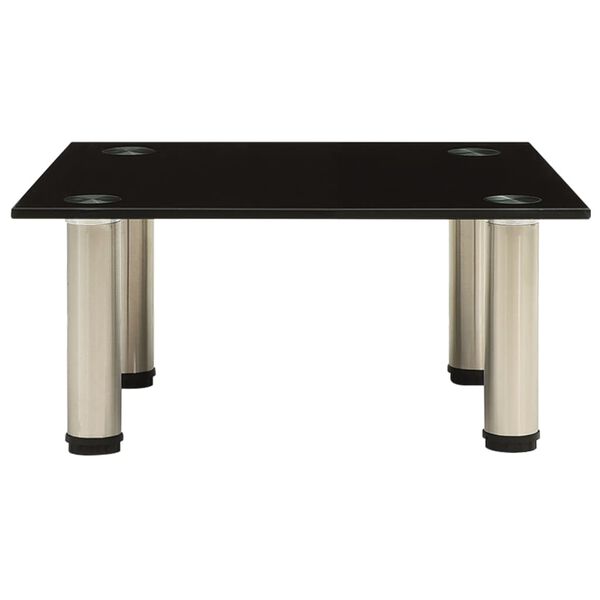 vidaXL Підставка під Телевізор Чорний 40x35x17 см Загартоване Скло