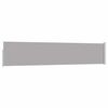 vidaXL Бічний Висувний Тент для Дворика Сірий 100x500 см