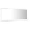 804586 vidaXL Bathroom Mirror High Gloss White 90x10,5x37 cm Chipboard
