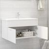 804665 vidaXL Sink Cabinet White 90x38,5x46 cm Chipboard