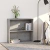 vidaXL 2-Рівнева книжкова шафа Сірий бетон 80x30x76,5 см ДСП