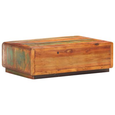 vidaXL Журнальний столик 90x60x29 см Масив відновленої деревини