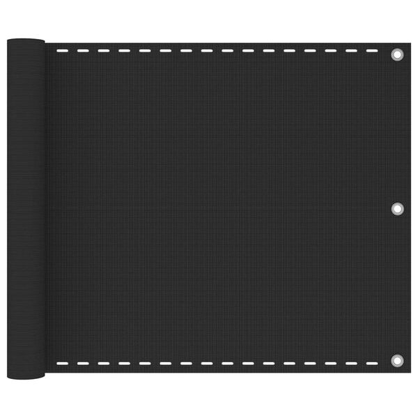 vidaXL Ширма для Балкона Антрацит 75x500 см ПВЩ