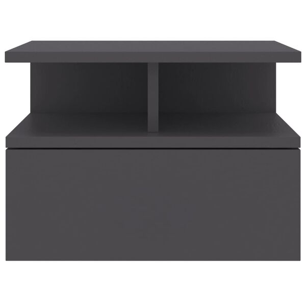 vidaXL Підвісні приліжкові тумби 2 шт Сірий 40x31x27 см ДСП