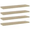 vidaXL Книжкові Полиці 4 шт Дуб Сонома 40x10x1,5 см ДСП