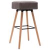 vidaXL Барні Стільці 2 шт Сіро-Коричневий Тканина