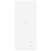 800639 vidaXL Wardrobe White 80x52x180 cm Chipboard