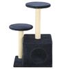170521 vidaXL Cat Tree with Sisal Scratching Posts 60 cm Dark Blue