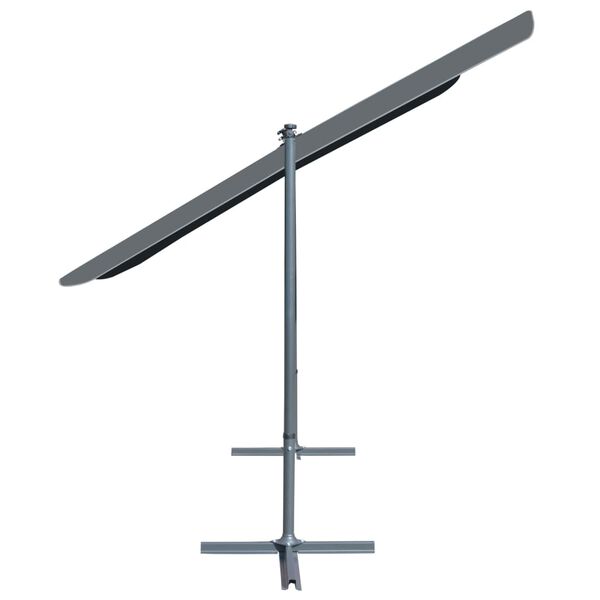 vidaXL Альтанка з Похилим Висувним Дахом Антрацит 350x253x196 см