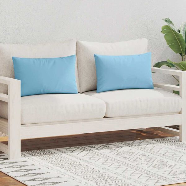 vidaXL Вуличні Подушки 2 шт Блакитний 60х40 см