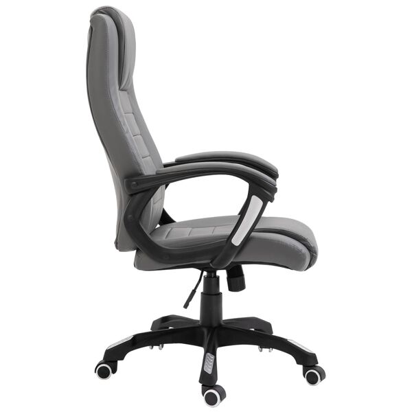 vidaXL Офісне крісло Антрацит Штучна шкіра