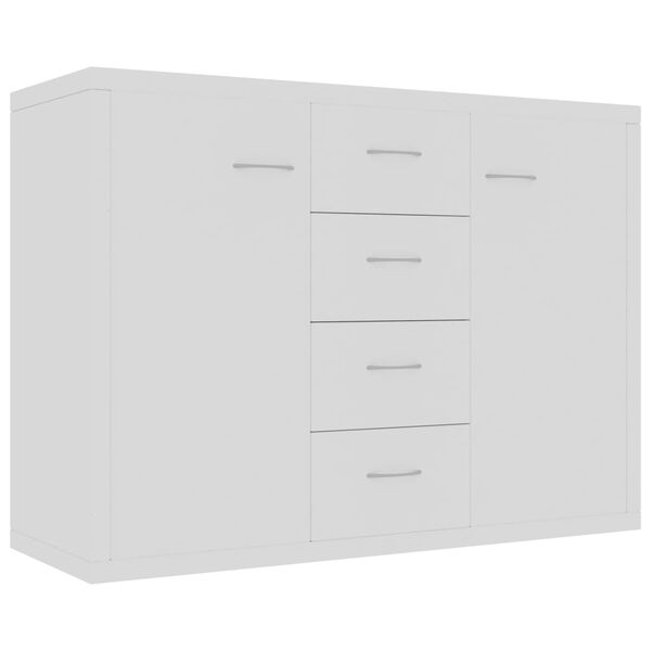 800684 vidaXL Sideboard White 88x30x65 cm Chipboard
