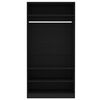 800226 vidaXL Wardrobe Black 100x50x200 cm Chipboard