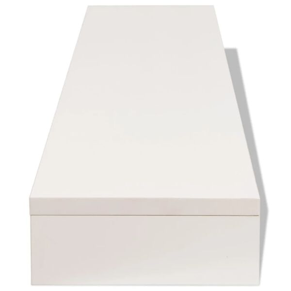 243663 vidaXL Monitor Stand Chipboard 118x23,5x9 cm White