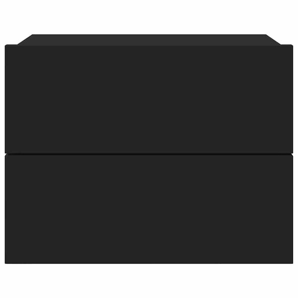 vidaXL Приліжкові тумби 2 шт. Чорний 40x30x30 см ДСП