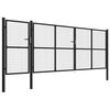 vidaXL Садові Ворота Антрацит 500x150 см Сталь