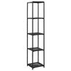 vidaXL Стелаж Чорний 30x30x150 см Поліротанг