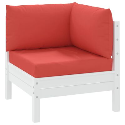 vidaXL Подушки для дивана з піддонів 3 шт Червоний Тканина