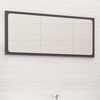 804621 vidaXL Bathroom Mirror High Gloss Grey 80x1,5x37 cm Chipboard