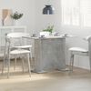800247 vidaXL Dining Table Concrete Grey 110x60x75 cm Chipboard