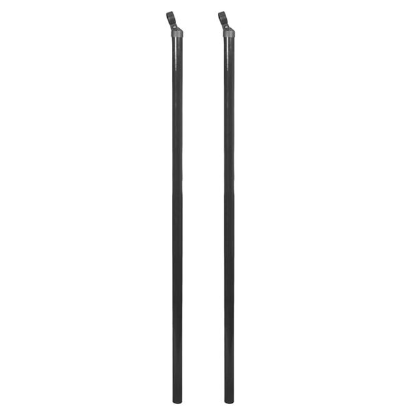 vidaXL Дротяна огорожа із шипованими анкерами Сірий 0,8x25 м