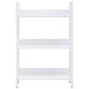 288220 vidaXL 3-Layer Book Shelf White 60x27,6x90,5 cm Chipboard