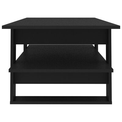 vidaXL Журнальний столик Чорний 110x55x42 см ДСП