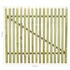 45140 vidaXL Picket Garden Gate Impregnated Pinewood 100x100 cm