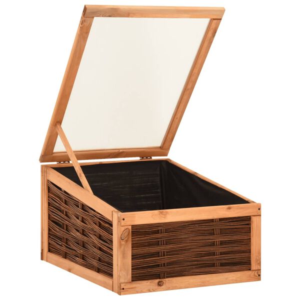 vidaXL Теплиця 60x80x45 см Масив Сосни і Верба