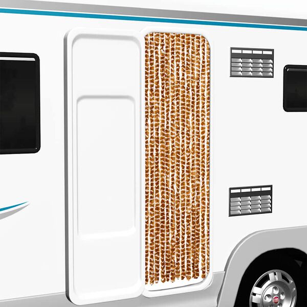 vidaXL Завіса від Комах Вохра і Білий 56x185 см Синель