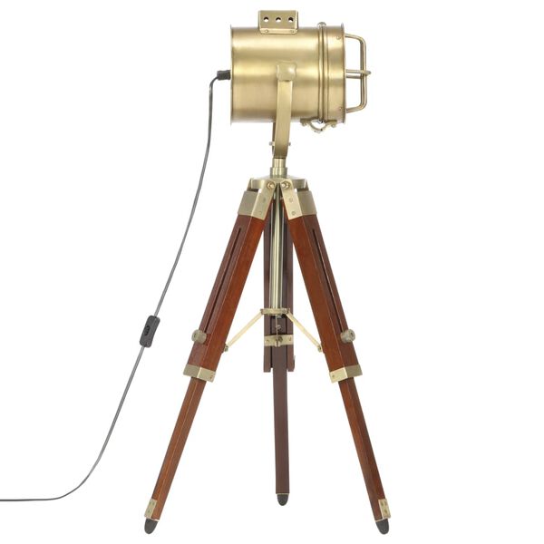 vidaXL Торшер на Тринозі 69 см Масив Дерева Манго