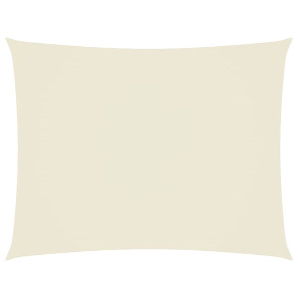 vidaXL Сонцезахисна Парусина Прямокутний Кремовий 4x6 Тканина Оксфорд