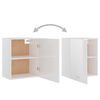 801265 vidaXL Hanging Cabinet High Gloss White 50x31x60 cm Chipboard