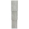 800274 vidaXL Cube Wall Shelves Concrete Grey 84,5x15x27 cm Chipboard