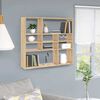 802942 vidaXL Wall Shelf Sonoma Oak 90x16x78 cm Chipboard